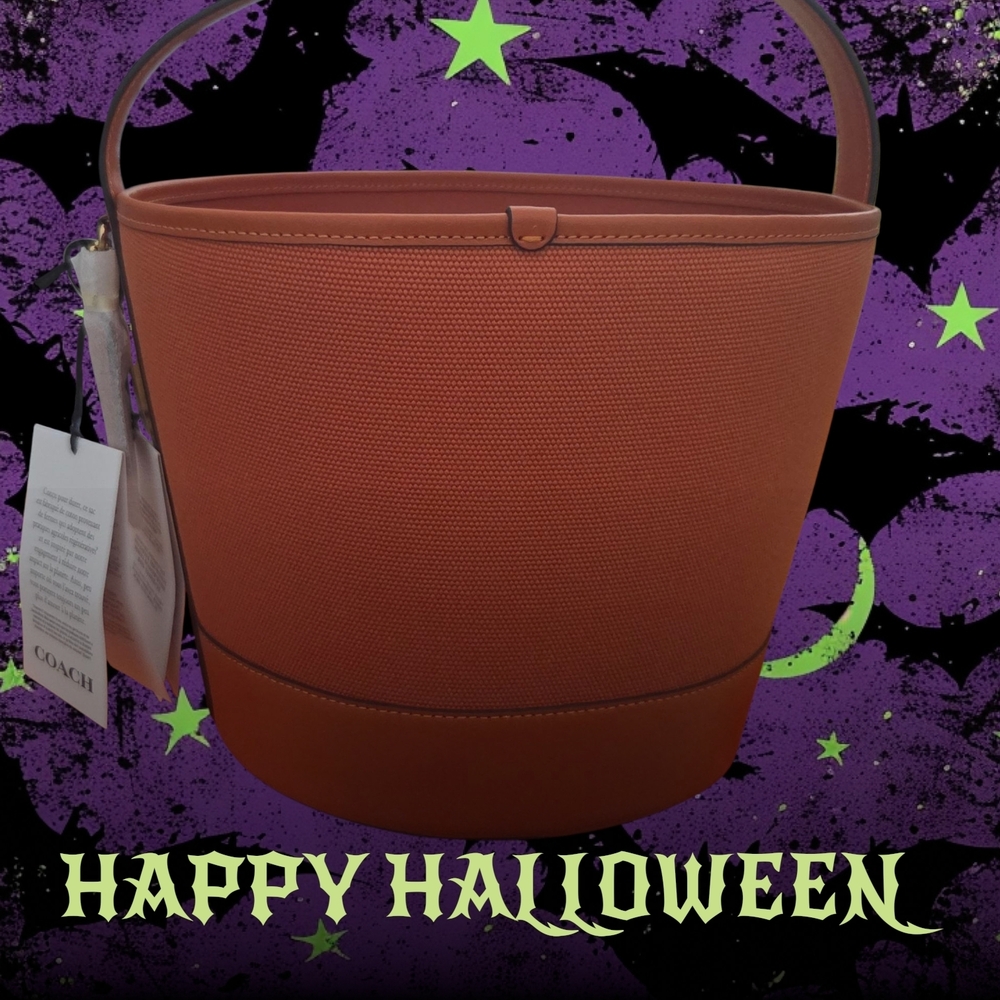 Coach Halloween Pumpkin Bucket Bag It is no longer manufactured - Picture 7 of 9